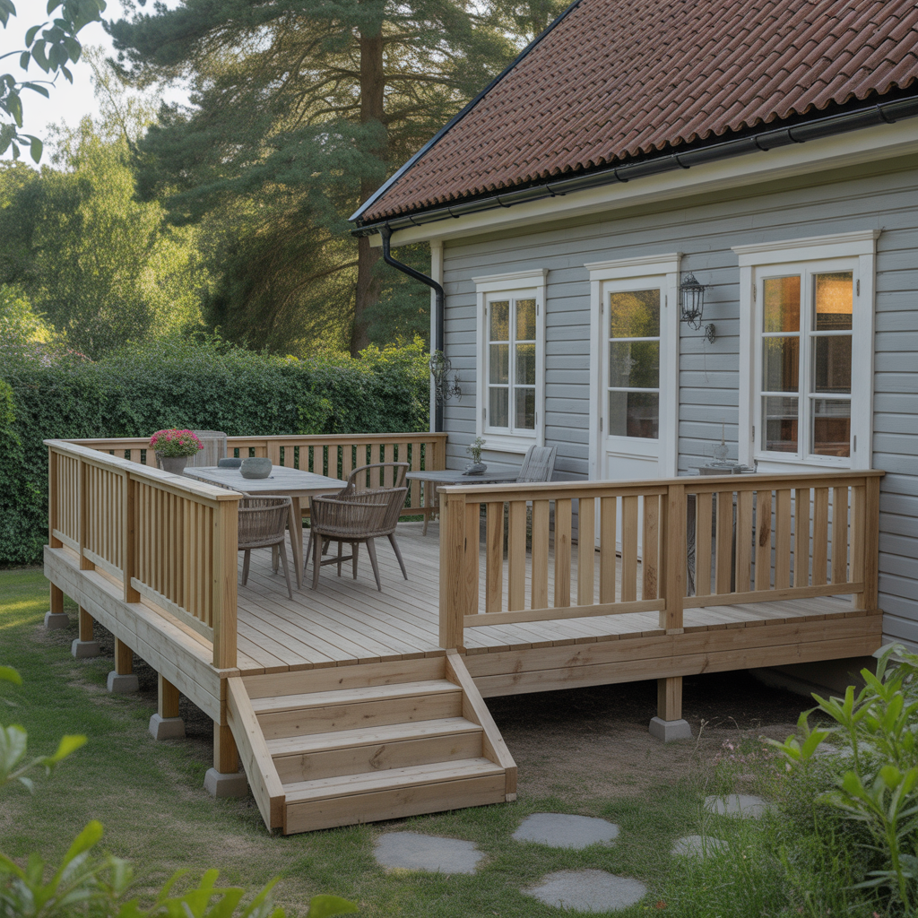 9.Bygg en altan som star emot tidens tand