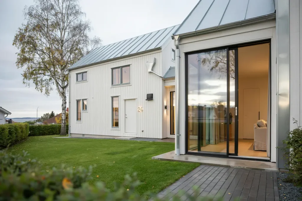 tillbyggnad av uterum med skjutpartier i brottk rr hov s