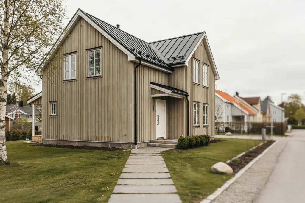 fasadrenovering och till ggsisolering av villa i billdal hov s