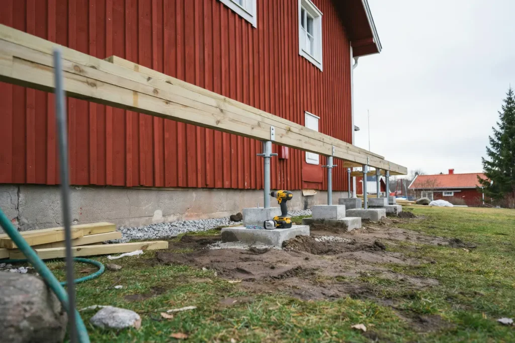 altan p villa r tt grund inf stning och material f r ett h llbart bygge