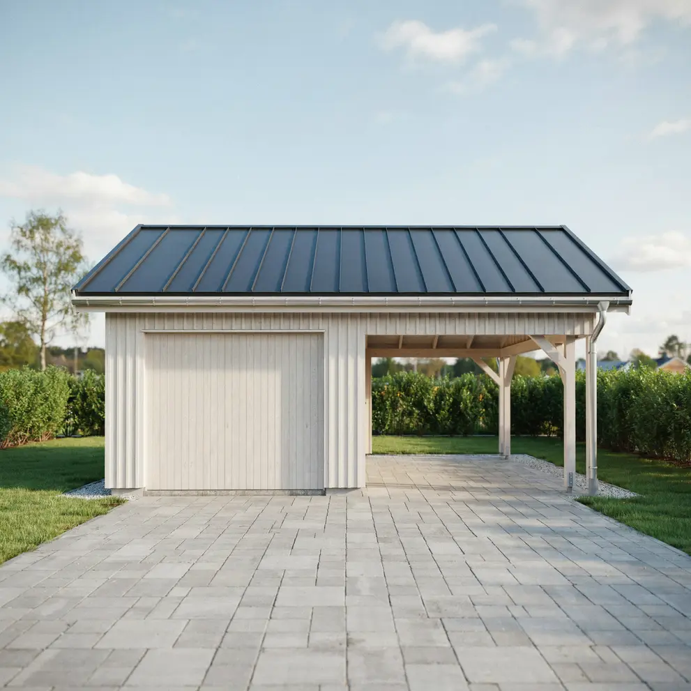 bygga carport garage hovas goteborg